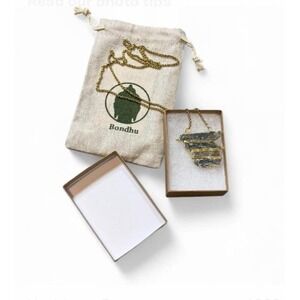 Raw Kyanite Stone Crystal‎ Blade Necklace